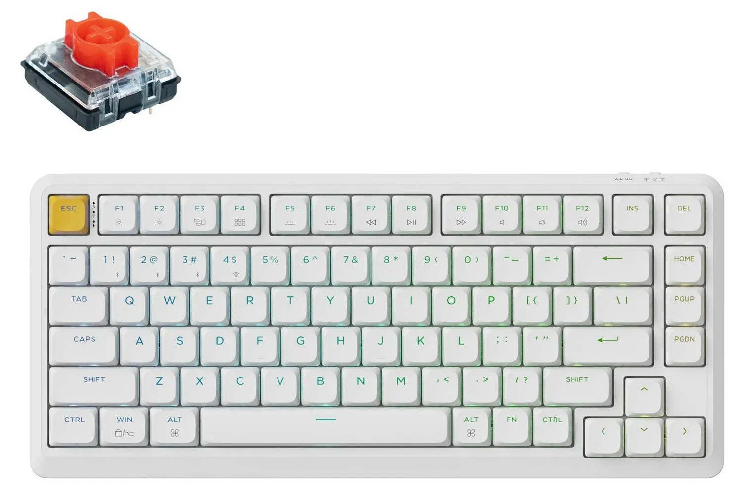 Клавіатура механічна Keychron J1 82Key K pro Red Hot-swap RGB EN