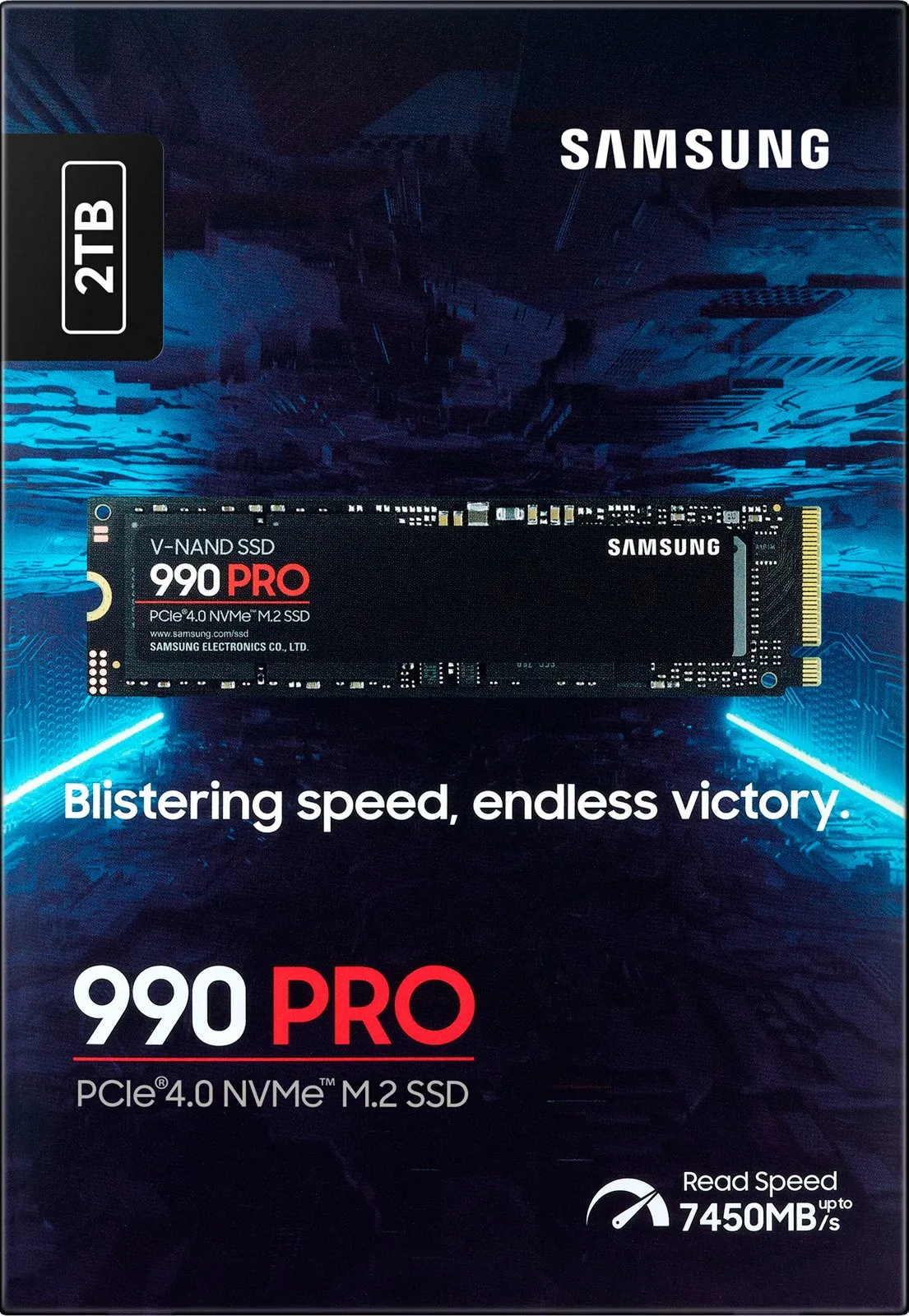 SSD накопитель Samsung M.2 2TB PCIe 4.0 990PRO ᐈ Купить SSD