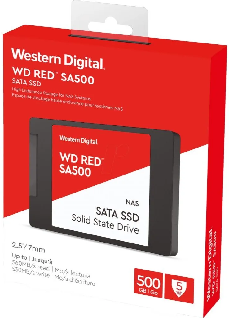 SSD накопитель WD 2.5'' 500GB SATA Red SA500 ᐈ Купить SSD