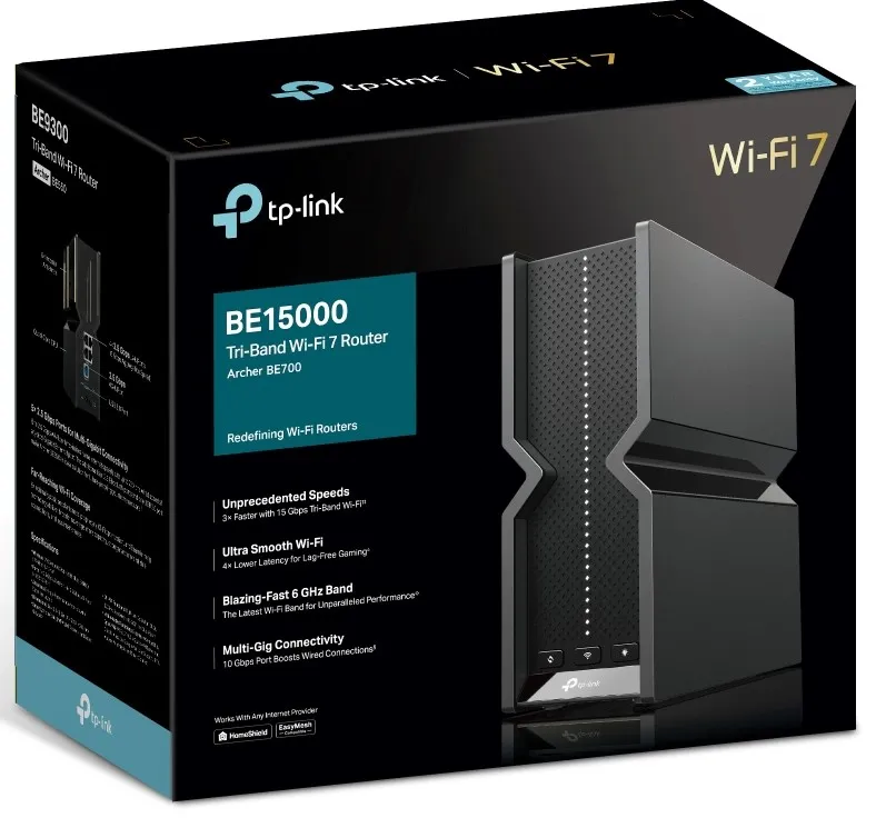 【シュリンク付未開封】TP-Link Archer BE700 Wi-Fi7 Интернет-роутер TP-Link Archer BE700 Tri-Band Wi-Fi 7 (2.4Gz/5Gz