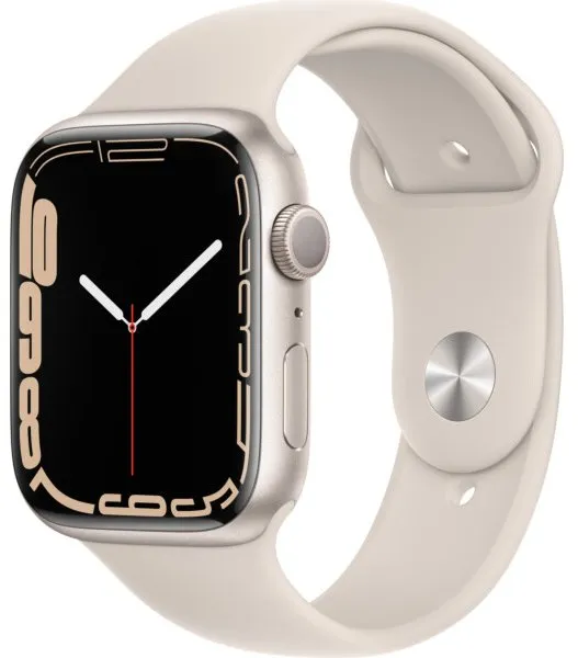 Apple Watch Series 7 45mm Starlight Aluminum Case with Starlight