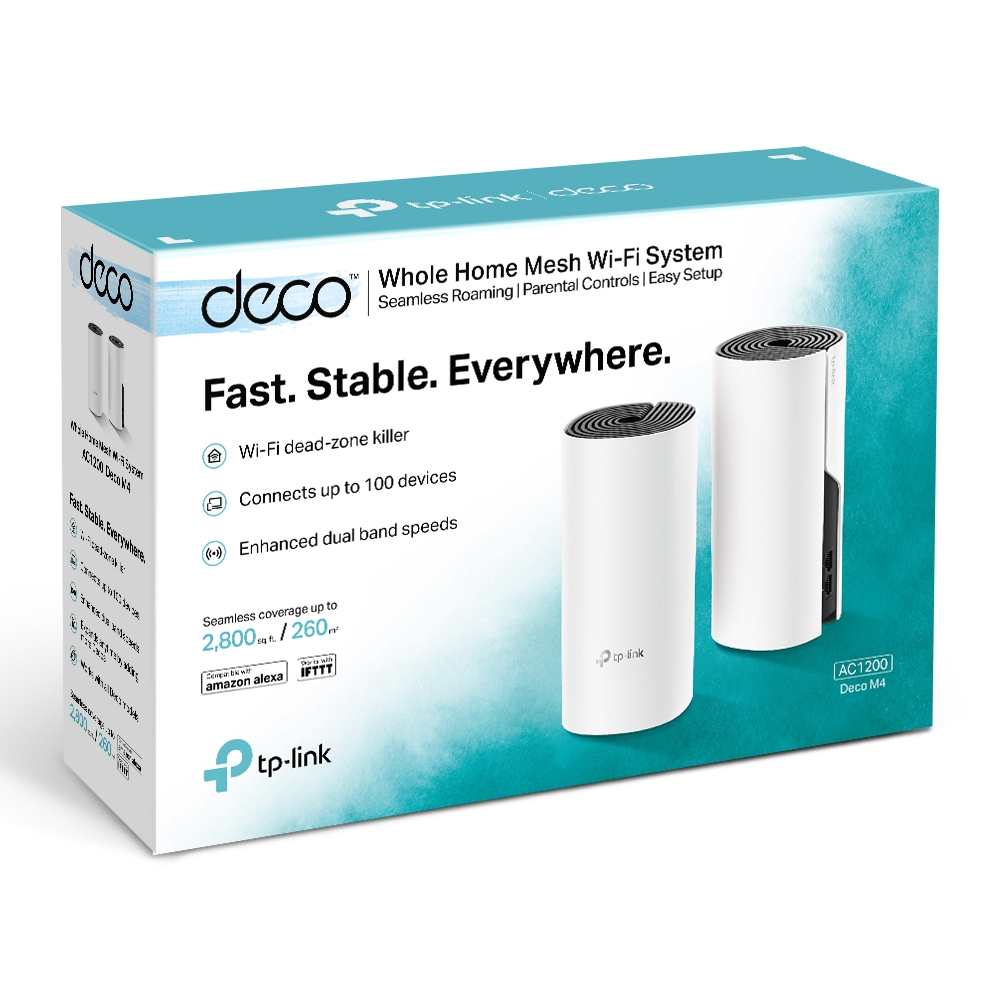 Интернет роутер TP-Link Deco M4 (2-pack) White ᐈ Купить Интернет