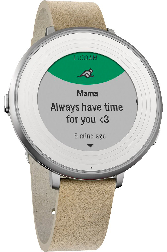 Pebble round outlet smartwatch