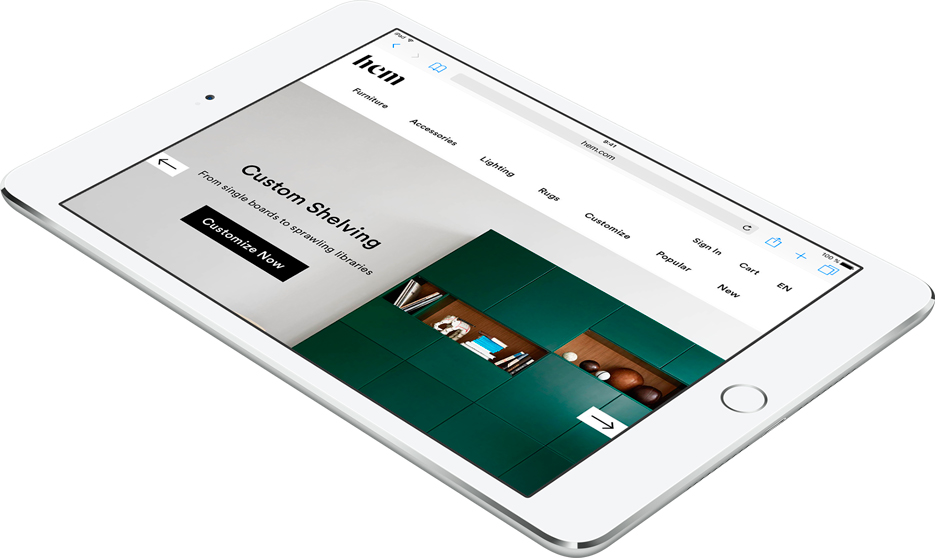 Apple iPad mini 4 32Gb Wi-Fi Silver (MNY22) ᐈ Купить Apple iPad