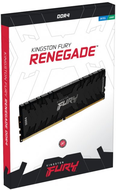 Оперативная память Kingston DDR4 8GB 3200 FURY Renegade Black ᐈ