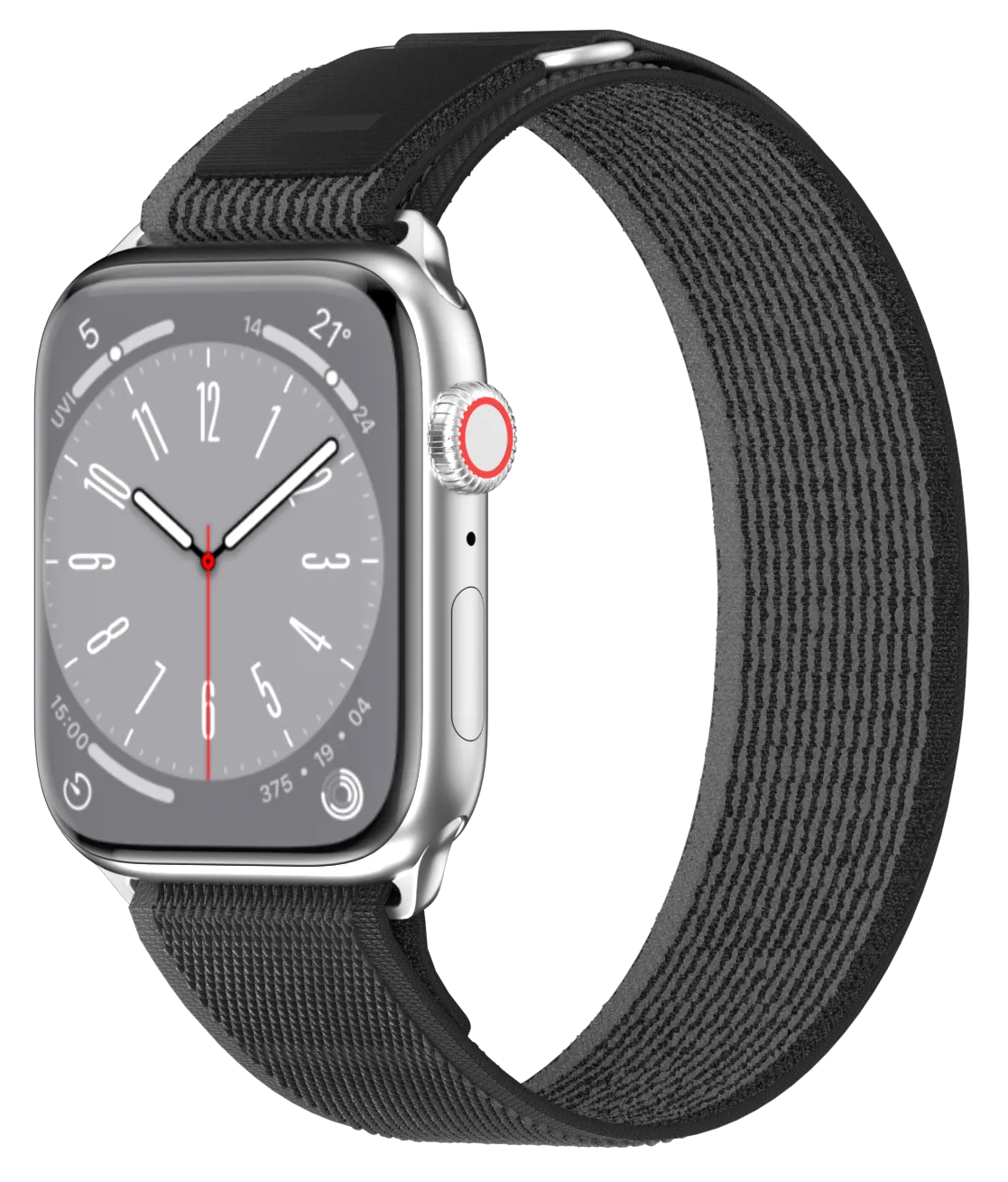 Ремешок для Apple Watch 42/44/45/49mm SwitchEasy Flex Woven Nylon Watch  Loop Black/Gray. Купить Ремешок для Apple Watch 42/44/45/49mm SwitchEasy  Flex Woven Nylon Watch Loop Black/Gray по низкой цене в Киеве, Харькове,  Одессе,