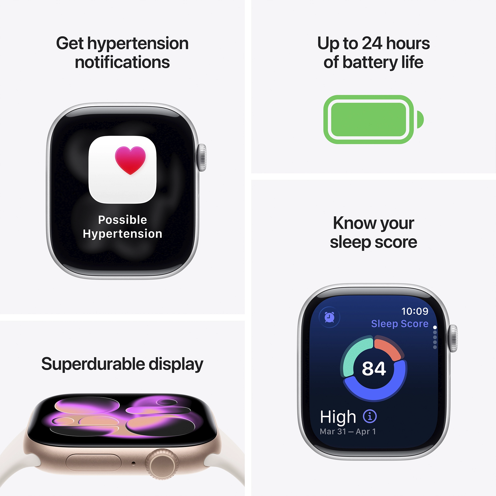 Apple Watch Series 11 GPS 46mm Rose Gold Aluminium Case with Light