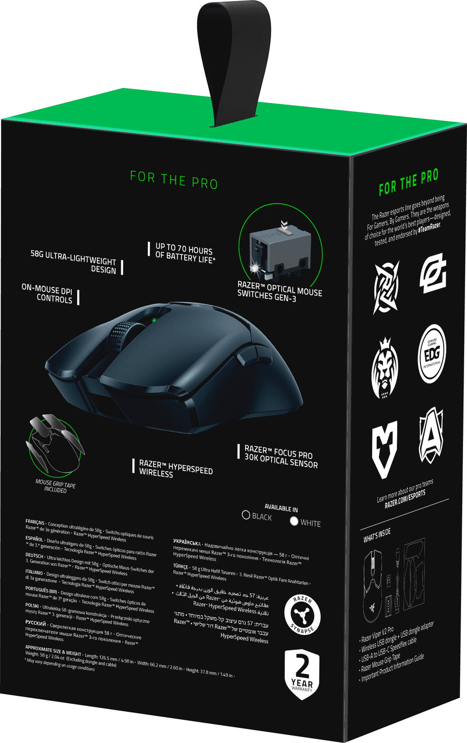 Игровая мышь Razer Viper V2 PRO (Black) RZ01-04390100-R3G1