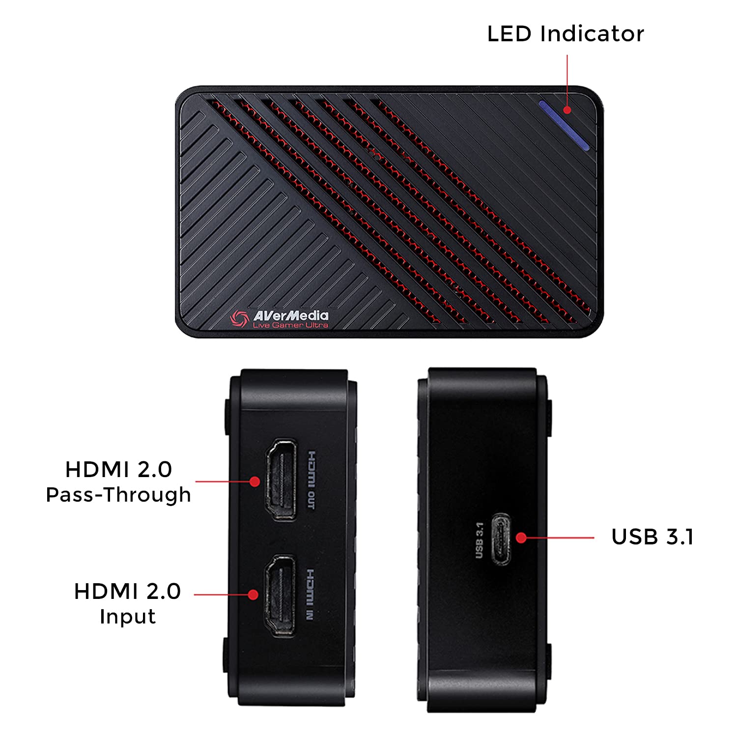 Пристрій захоплення відео AVerMedia Live Gamer Ultra GC553 Black