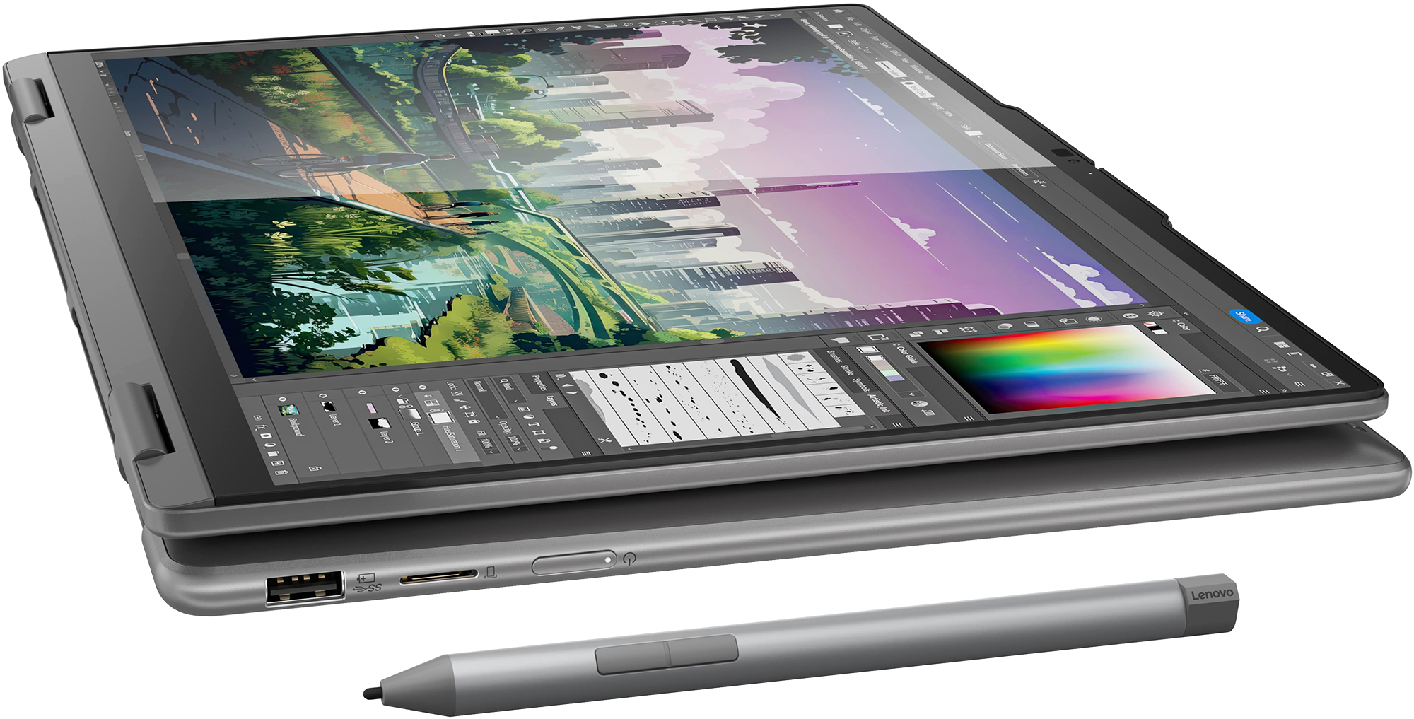 Ноутбук Lenovo Yoga 7 2-in-1 14IML9 Storm Grey (83DJ00CLRA) ᐈ